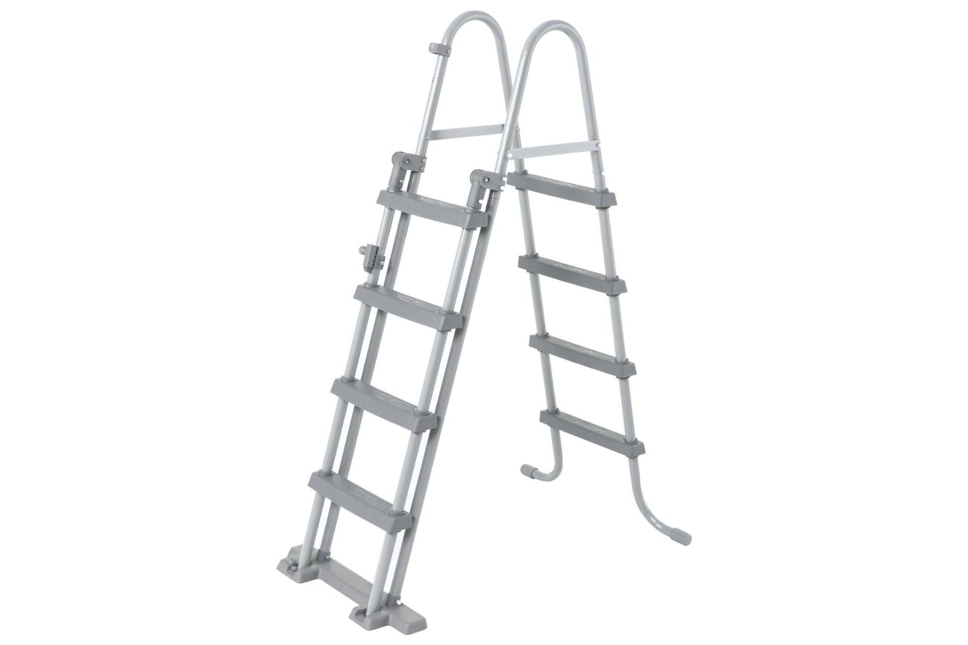 Bestway Sikkerhetsstige Flowclear 4-trinns 122 cm - Grå - Hage - Utendørsbad - Bassengtilbehør - Bassengstige