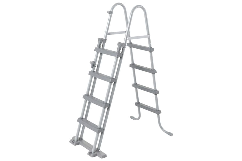 Bestway Sikkerhetsstige Flowclear 4-trinns 122 cm - Grå - Hage - Utendørsbad - Bassengtilbehør - Bassengstige