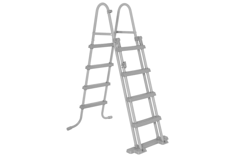 Bestway Sikkerhetsstige Flowclear 4-trinns 122 cm - Grå - Hage - Utendørsbad - Bassengtilbehør - Bassengstige