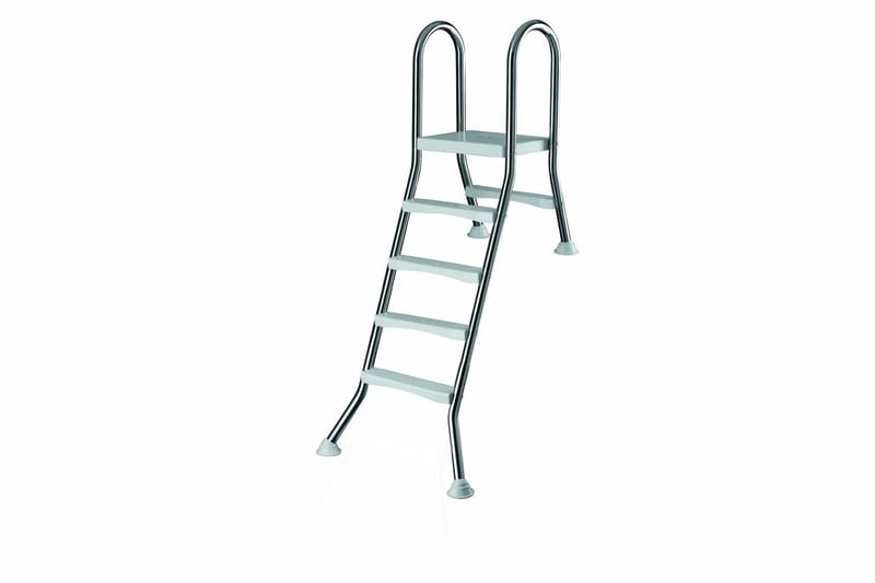 Rustfri Stige Delvis Nedgravd Basseng, 4 + 1 steg