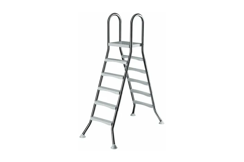 Rustfri Stige Frittstående Basseng, 2 x 5 steg