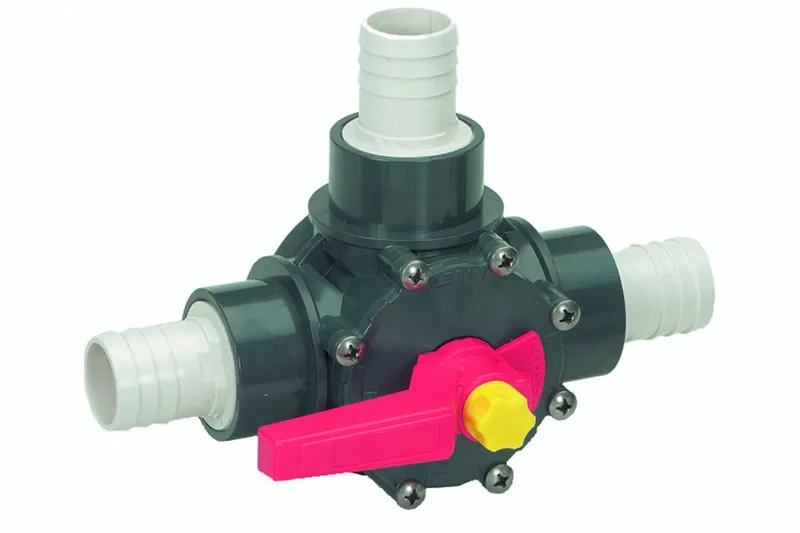 3-veis ventil, Rosa|Svart