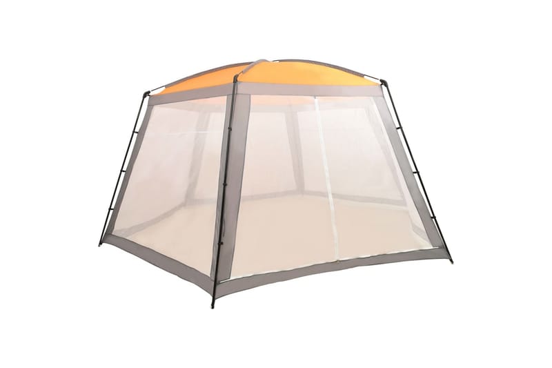 Bassengtelt stoff 660x580x250 cm grå - Hage - Utendørsbad - Bassengtilbehør - Øvrig Bassengtilbehør