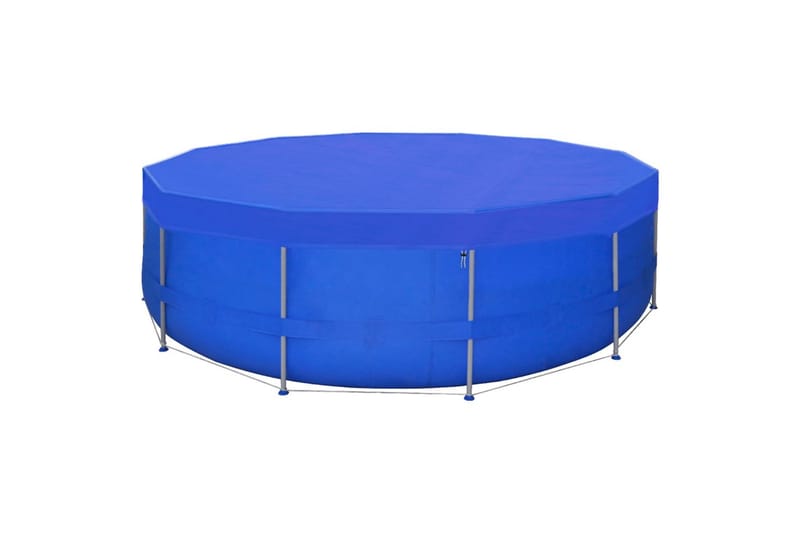 Bassengtrekk 2 stk PE rund 460 cm 90 g/m² - Blå - Hage - Utendørsbad - Bassengtilbehør - Øvrig Bassengtilbehør