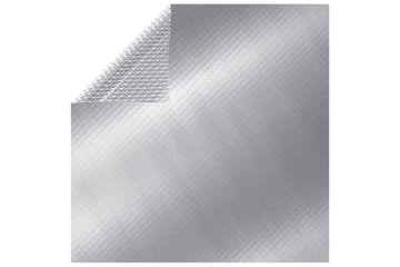 Bassengtrekk rektangulært 600x400 cm PE sølv - Silver - Hage - Utendørsbad - Bassengtilbehør - Øvrig Bassengtilbehør