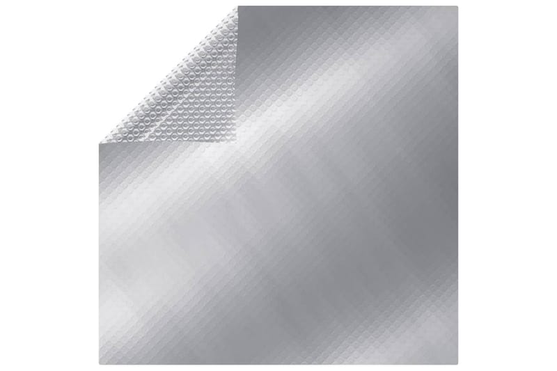 Bassengtrekk rektangulært 600x400 cm PE sølv - Silver - Hage - Utendørsbad - Bassengtilbehør - Øvrig Bassengtilbehør