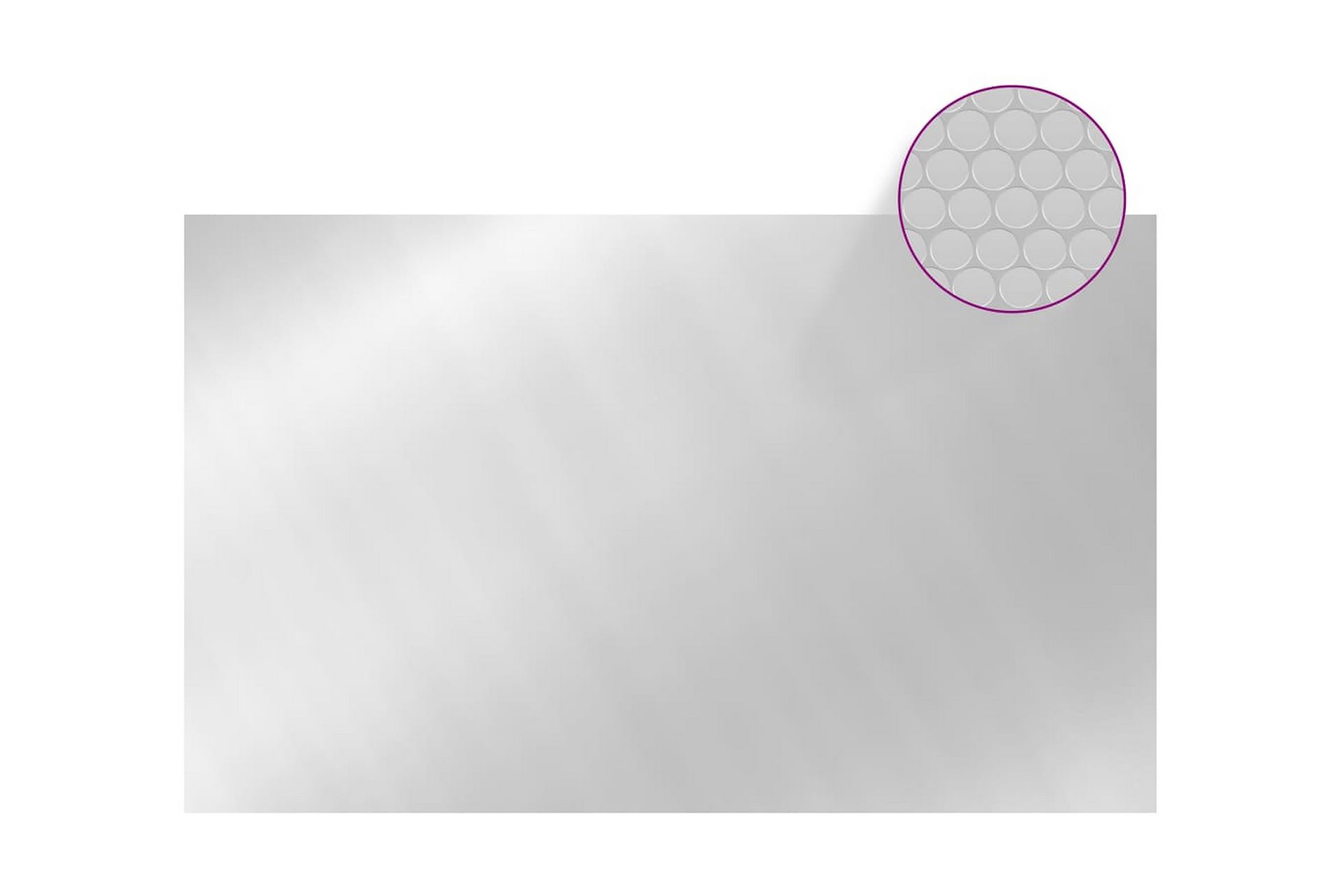 Bassengtrekk sølv 260x160 cm PE - Silver - Hage - Utendørsbad - Bassengtilbehør - Øvrig Bassengtilbehør