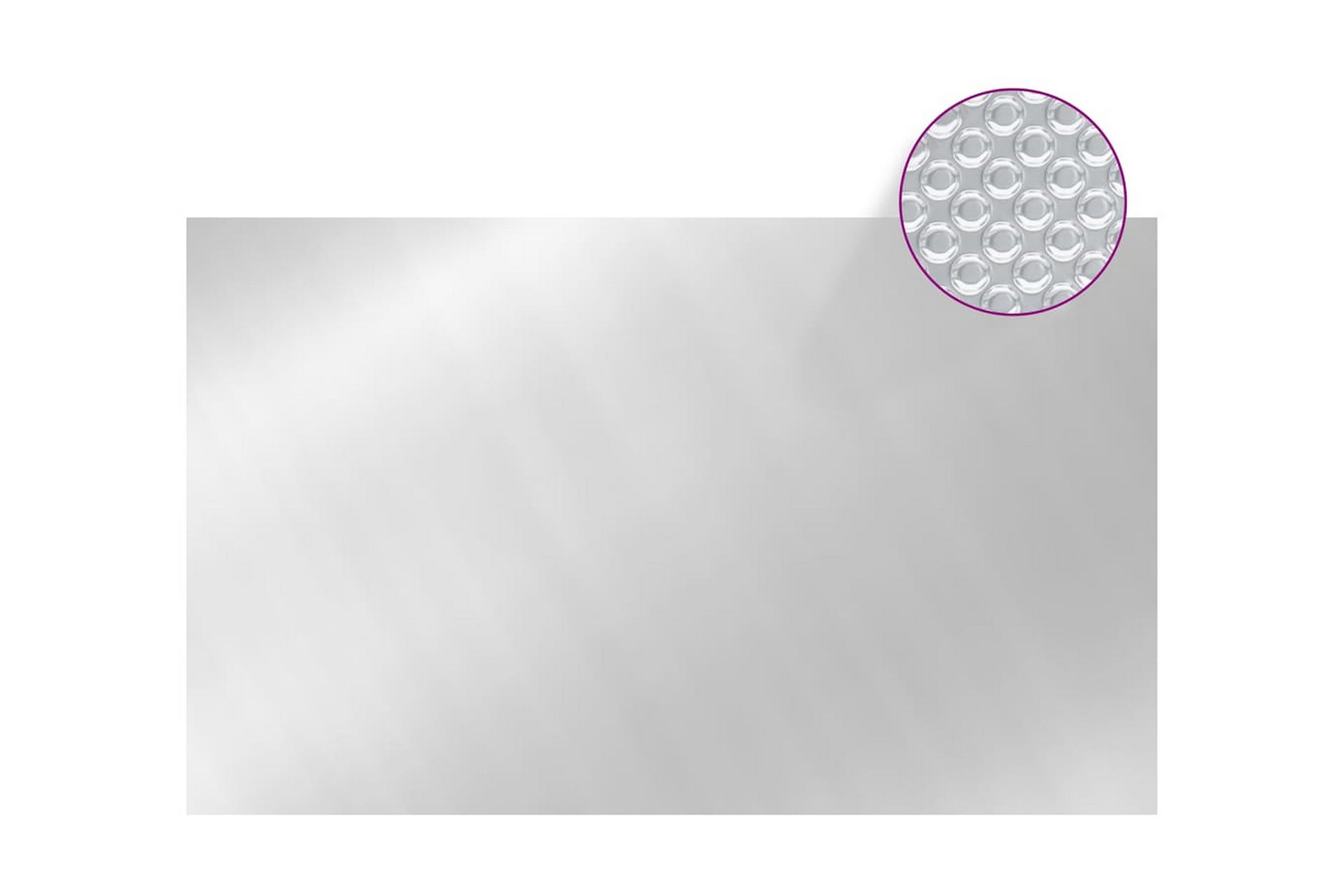 Bassengtrekk sølv 260x160 cm PE - Silver - Hage - Utendørsbad - Bassengtilbehør - Øvrig Bassengtilbehør