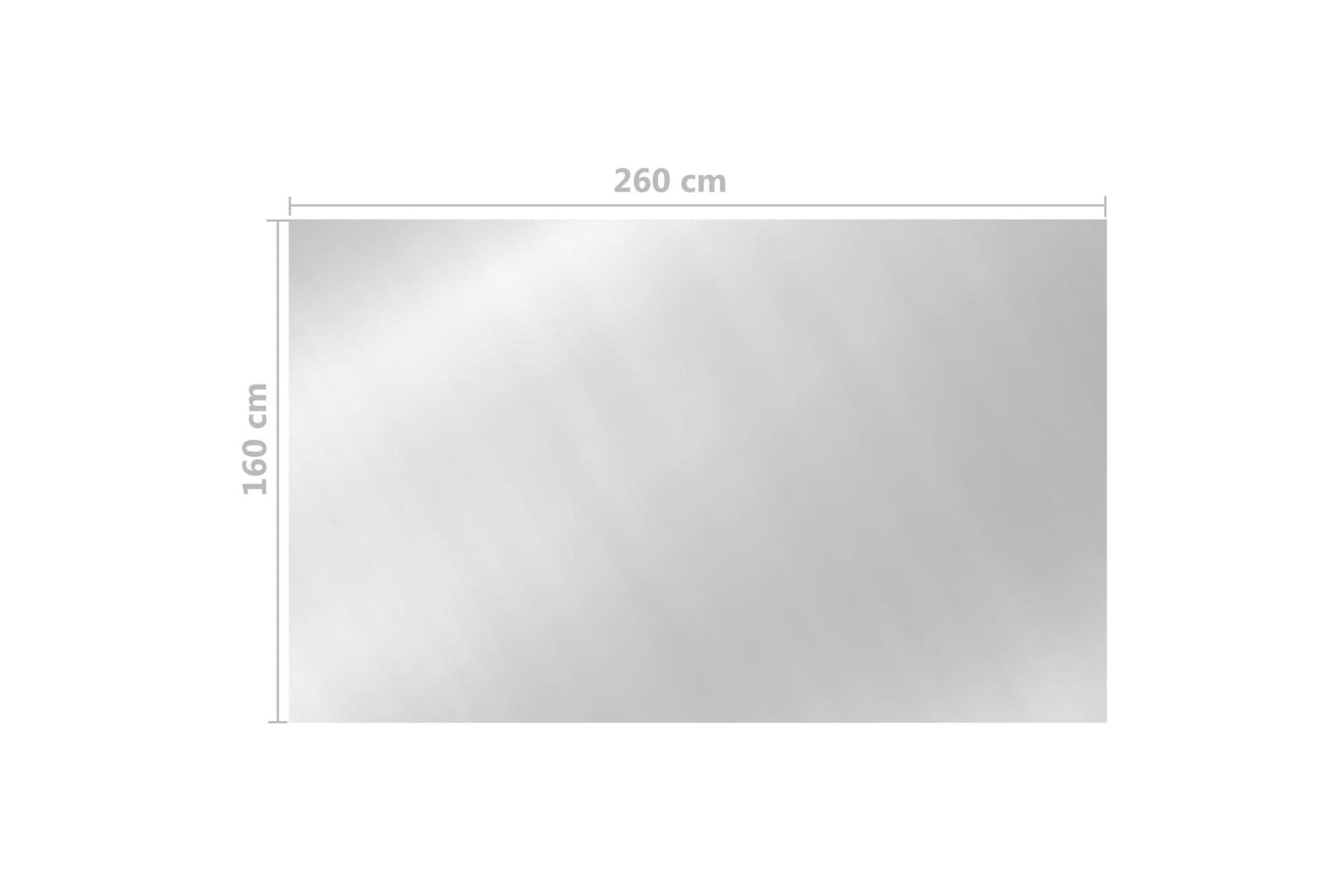 Bassengtrekk sølv 260x160 cm PE - Silver - Hage - Utendørsbad - Bassengtilbehør - Øvrig Bassengtilbehør