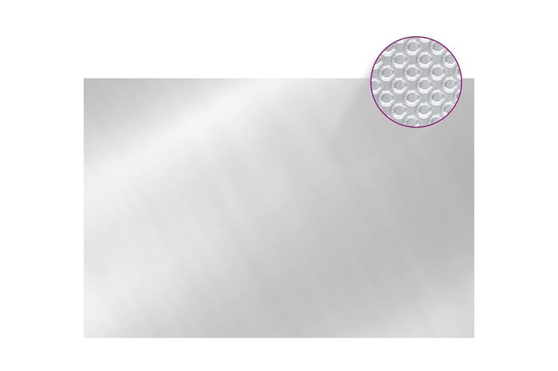 Bassengtrekk sølv 300x200 cm PE - Silver - Øvrig Bassengtilbehør - Bassengtrekk & bassengbeskyttelse