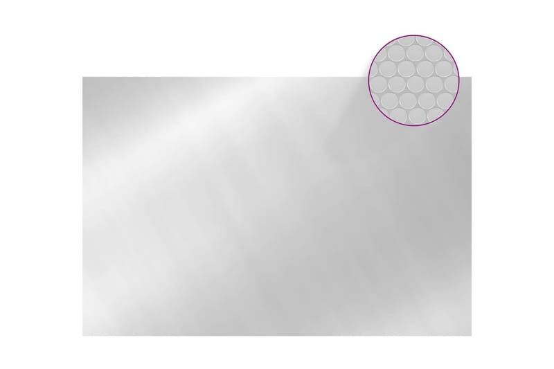Bassengtrekk sølv 300x200 cm PE - Silver - Hage - Utendørsbad - Bassengtilbehør - Øvrig Bassengtilbehør