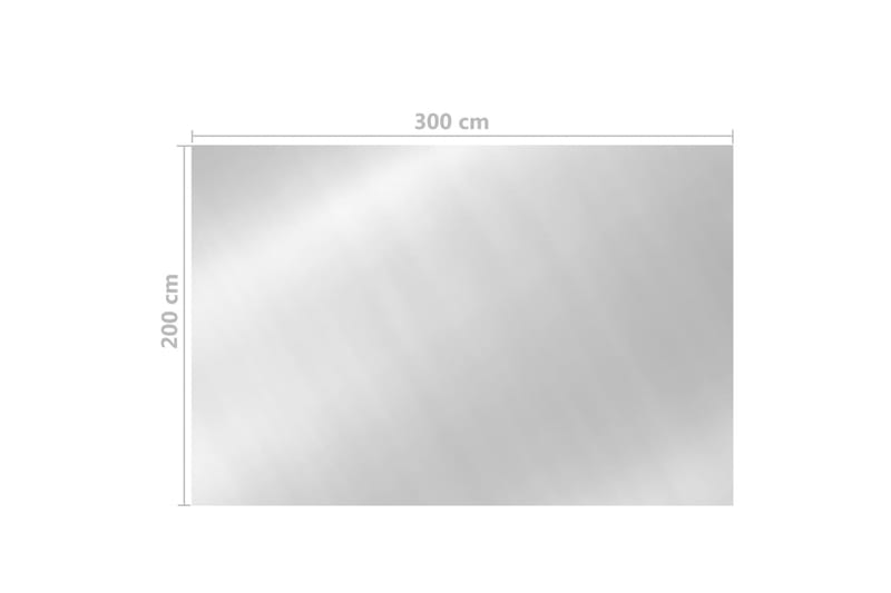 Bassengtrekk sølv 300x200 cm PE - Silver - Hage - Utendørsbad - Bassengtilbehør - Øvrig Bassengtilbehør