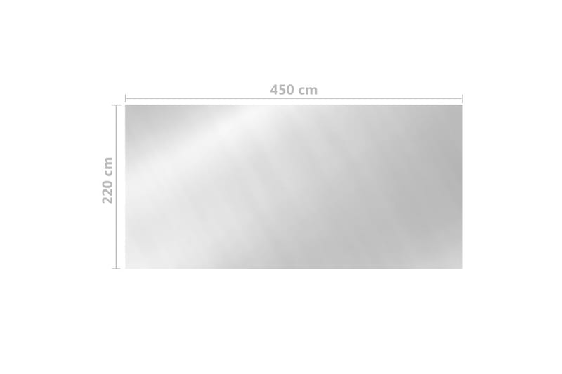 Bassengtrekk sølv 450x220 cm PE - Silver - Hage - Utendørsbad - Bassengtilbehør - Øvrig Bassengtilbehør