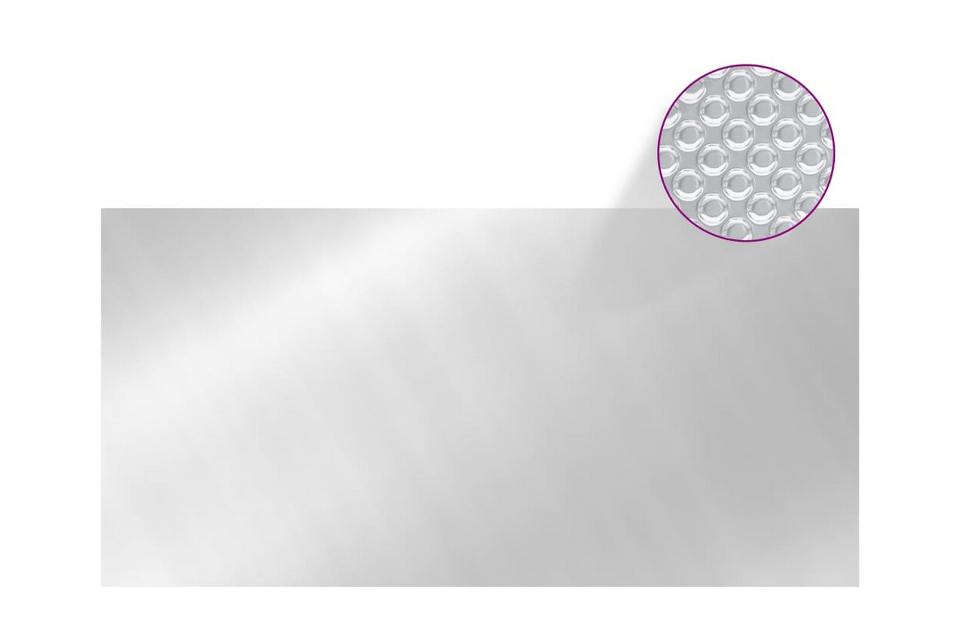 Bassengtrekk sølv 549x274 cm PE - Silver - Hage - Utendørsbad - Bassengtilbehør - Øvrig Bassengtilbehør