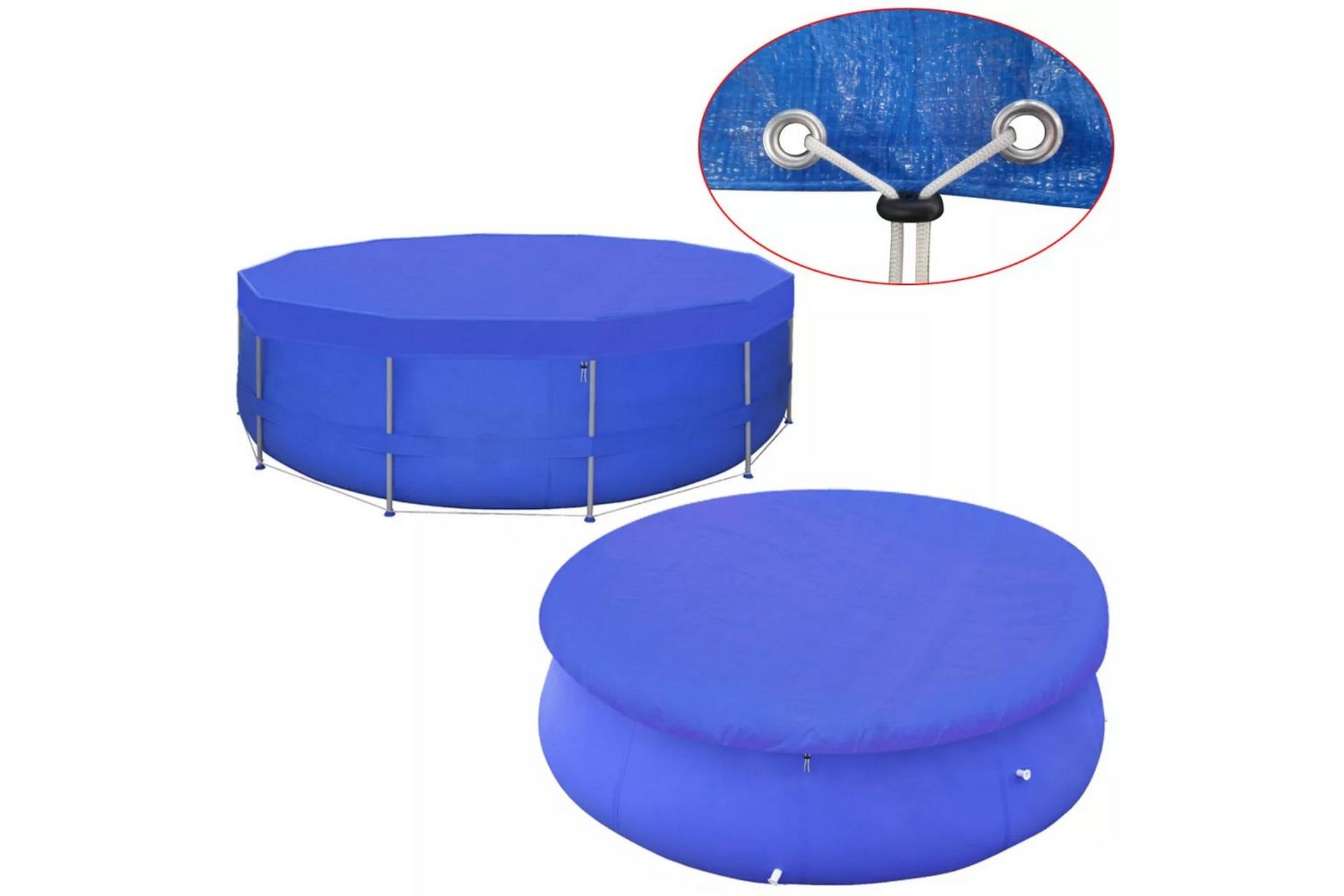 Bassengtrekk PE Rund 460 cm 90 g/m² - Hage - Utendørsbad - Bassengtilbehør - Øvrig Bassengtilbehør