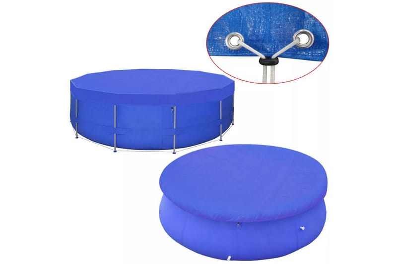 Bassengtrekk PE Rund 460 cm 90 g/m² - Hage - Utendørsbad - Bassengtilbehør - Øvrig Bassengtilbehør