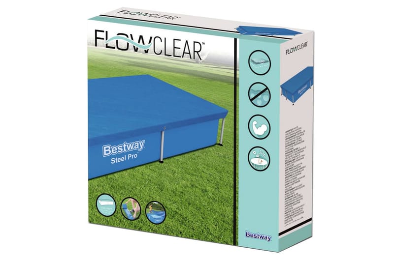 Bestway Bassengtrekk Flowclear 221x150 cm - Blå - Bassengtrekk & bassengbeskyttelse - Øvrig Bassengtilbehør