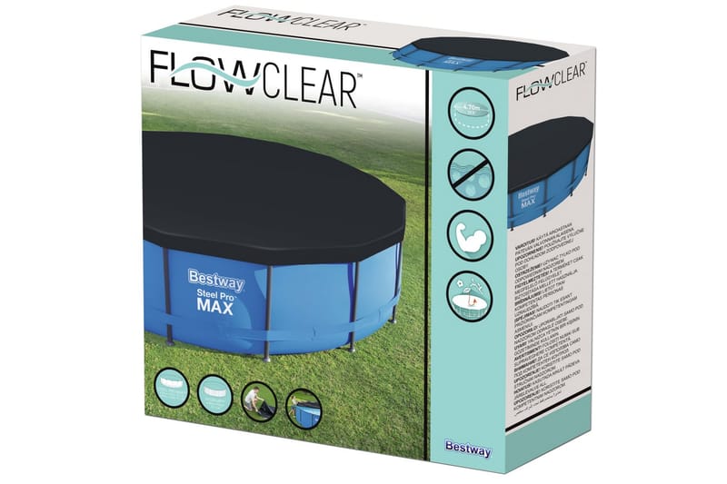 Bestway Bassengtrekk Flowclear 457 cm - Grå - Hage - Utendørsbad - Bassengtilbehør - Øvrig Bassengtilbehør