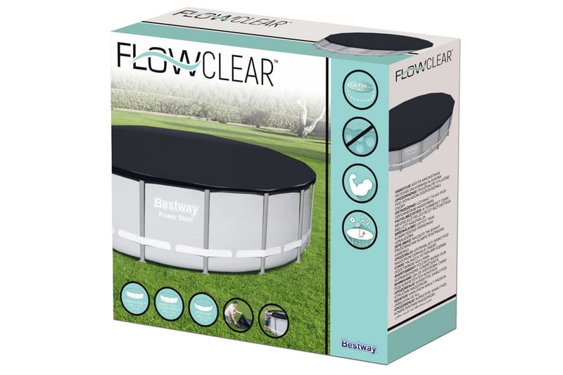 Bestway Bassengtrekk Flowclear 488 cm - Grå - Hage - Utendørsbad - Bassengtilbehør - Øvrig Bassengtilbehør