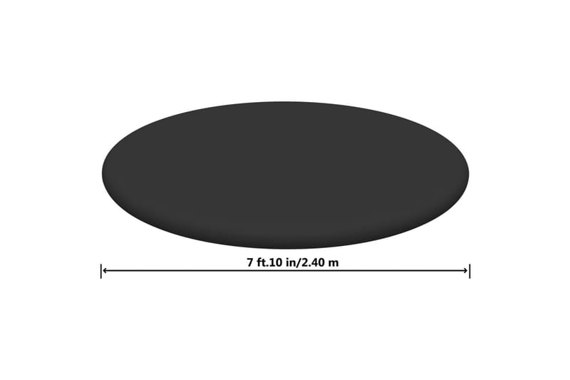 Bestway Bassengtrekk Flowclear Fast Set 240 cm - Svart - Bassengtrekk & bassengbeskyttelse - Øvrig Bassengtilbehør