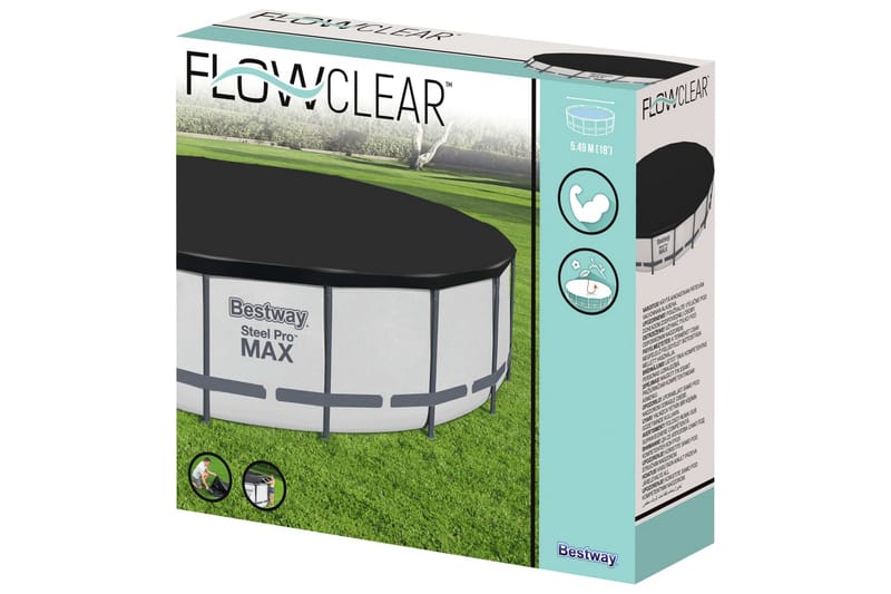 Bestway Bassengtrekk Flowclear Fast Set 555 cm - Svart - Hage - Utendørsbad - Bassengtilbehør - Øvrig Bassengtilbehør