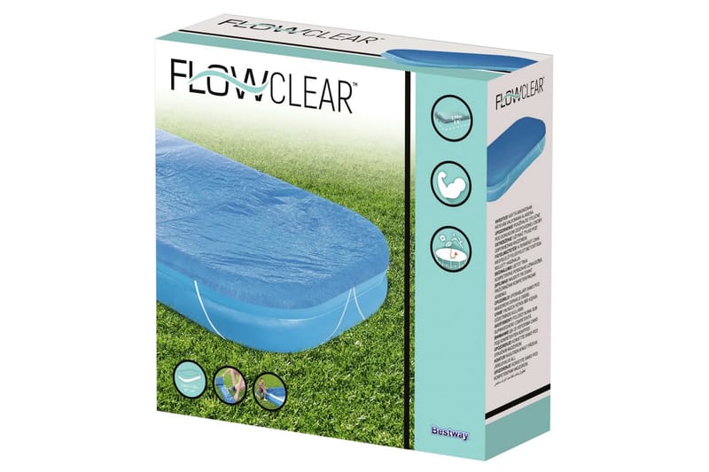 Bestway Flowclear Bassengtrekk 262x175x51 cm - Blå - Bassengtrekk & bassengbeskyttelse - Øvrig Bassengtilbehør