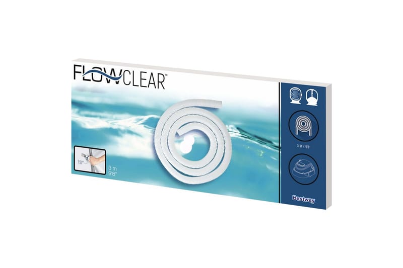 Bestway Flowclear Erstatningsslange 32 mm - Hvit - Bassengtilbehør - Øvrig Bassengtilbehør