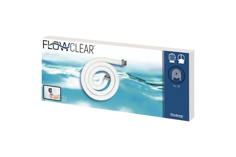 Bestway Flowclear Erstatningsslange 38 mm - Hvit - Øvrig Bassengtilbehør - Bassengtilbehør