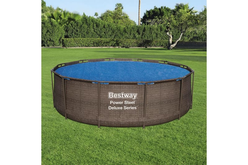 Bestway Soldrevet bassengtrekk Flowclear 356 cm - Blå - Hage - Utendørsbad - Bassengtilbehør - Øvrig Bassengtilbehør