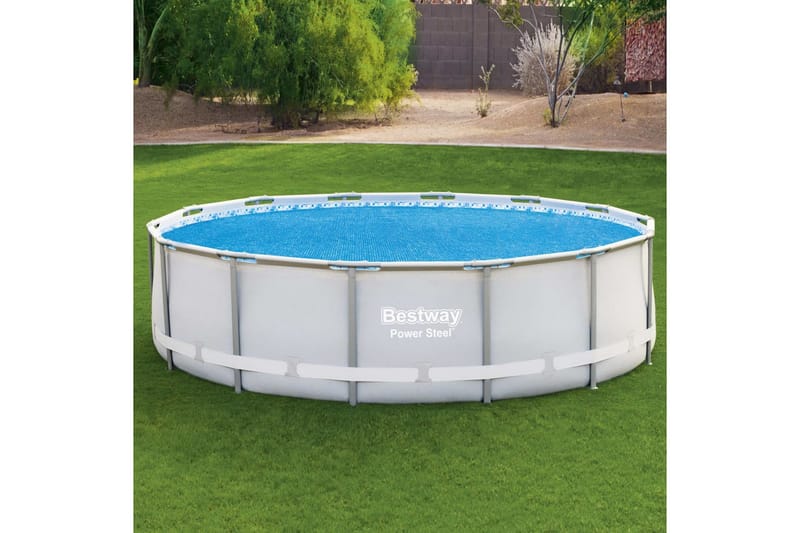 Bestway Soldrevet bassengtrekk Flowclear 427 cm - Blå - Hage - Utendørsbad - Bassengtilbehør - Øvrig Bassengtilbehør
