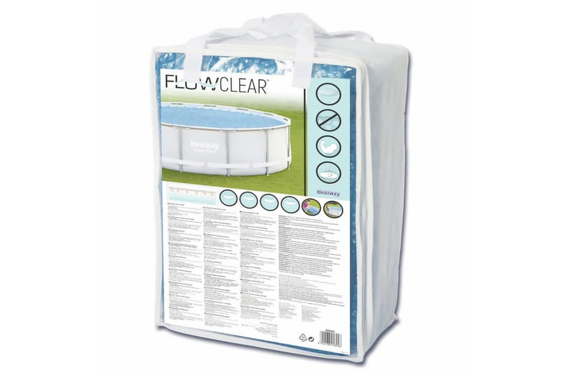 Bestway Soldrevet bassengtrekk Flowclear 427 cm - Blå - Hage - Utendørsbad - Bassengtilbehør - Øvrig Bassengtilbehør