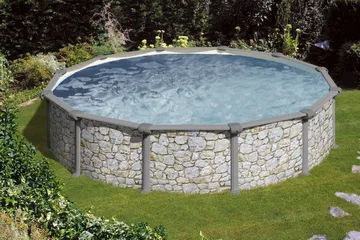 Canyon Premium Frittstående Basseng - Ø460 cm - Hage - Utendørsbad - Basseng - Frittstående basseng