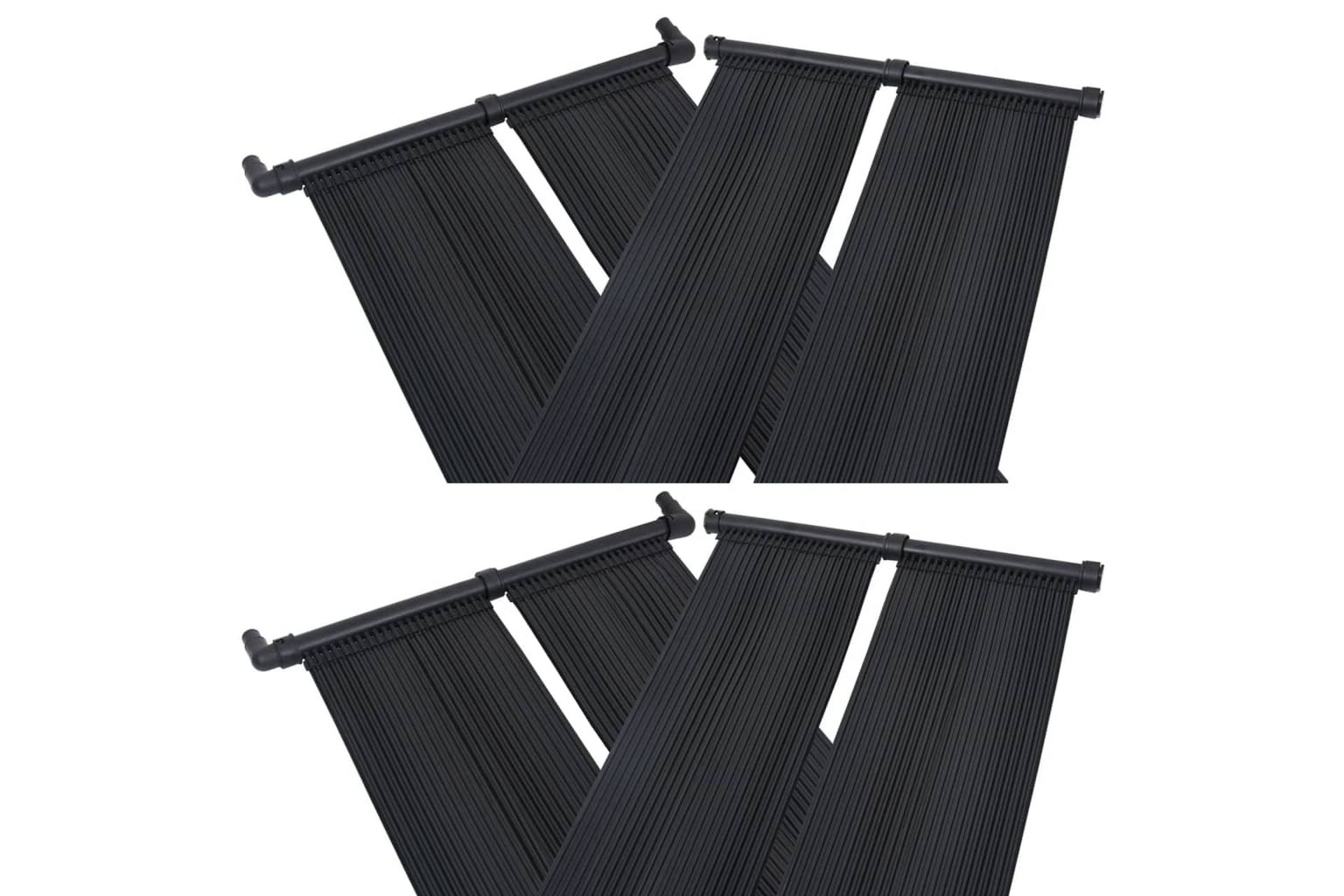 Soldrevne bassengvarmerpaneler 4 stk 80x310 cm - Hage - Utendørsbad - Bassengtilbehør - Øvrig Bassengtilbehør