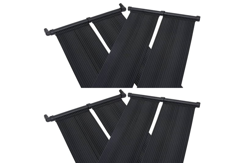 Soldrevne bassengvarmerpaneler 4 stk 80x310 cm - Hage - Utendørsbad - Bassengtilbehør - Øvrig Bassengtilbehør