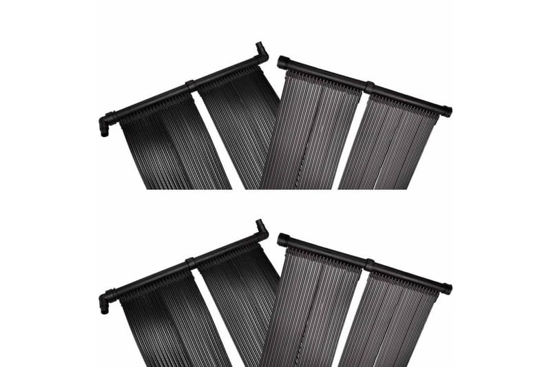 Soldrevne bassengvarmerpaneler 4 stk 80x620 cm - Hage - Utendørsbad - Bassengtilbehør - Øvrig Bassengtilbehør
