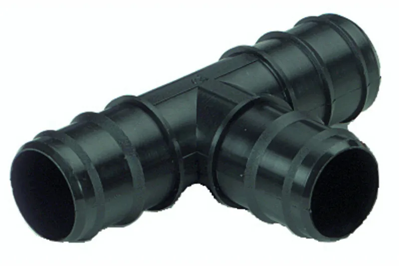 T-stykke, Ø 38 mm, Svart