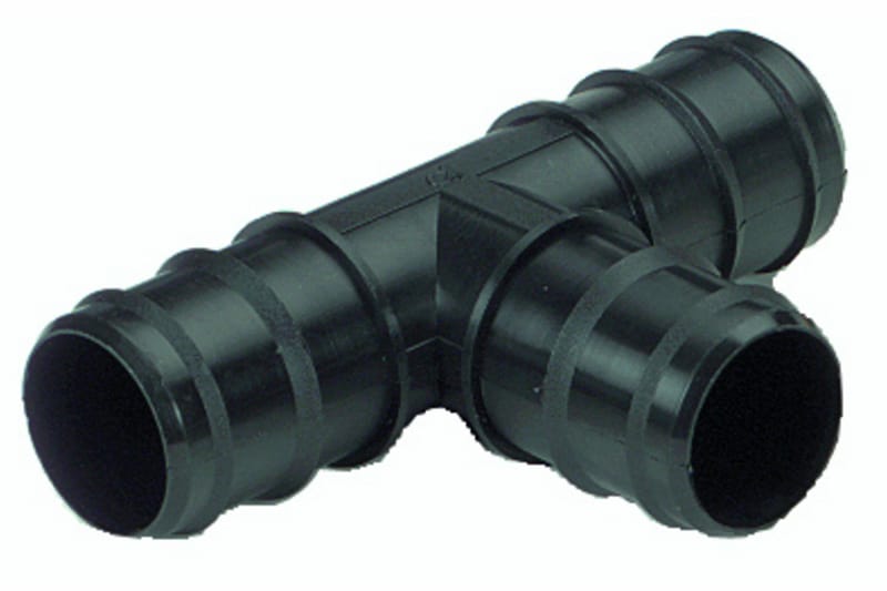 T-stykke, Ø 38 mm, Svart