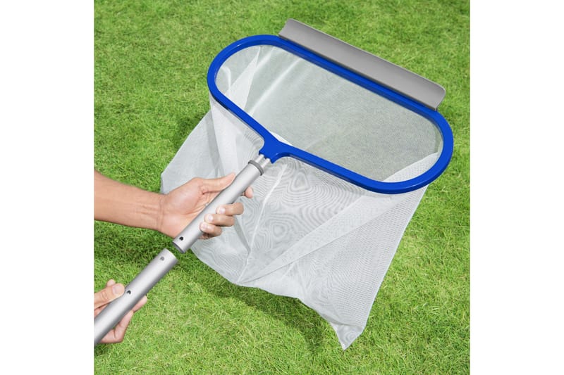 Flowclear AquaRake Deluxe Pool Leaf Skimmer Rund 3 cm Blå - Bestway - Bassenghåver