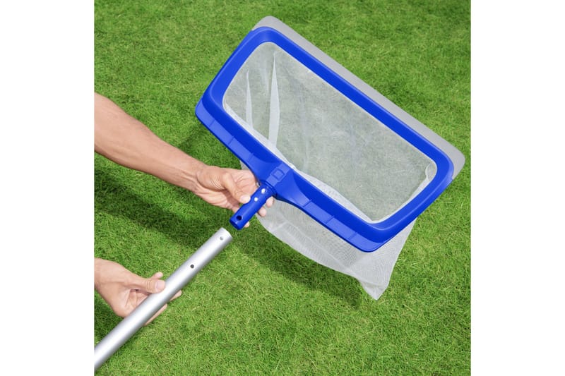 Flowclear AquaRake Pool Leaf Skimmer Rund 3 cm Blå - Bestway - Bassenghåver