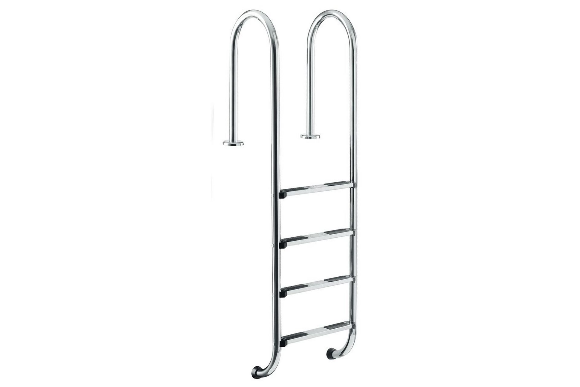 Stige Planet Pool Rustfritt for basseng nedgravd 150 cm høy (4 trinn), Smal - 150 cm høy (4 trinn), Smal - Hage - Utendørsbad - Bassengtilbehør - Bassengstige