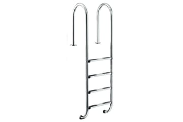 Stige Planet Pool Rustfritt for basseng nedgravd 150 cm høy (4 trinn), Smal - 150 cm høy (4 trinn), Smal - Hage - Utendørsbad - Bassengtilbehør - Bassengstige