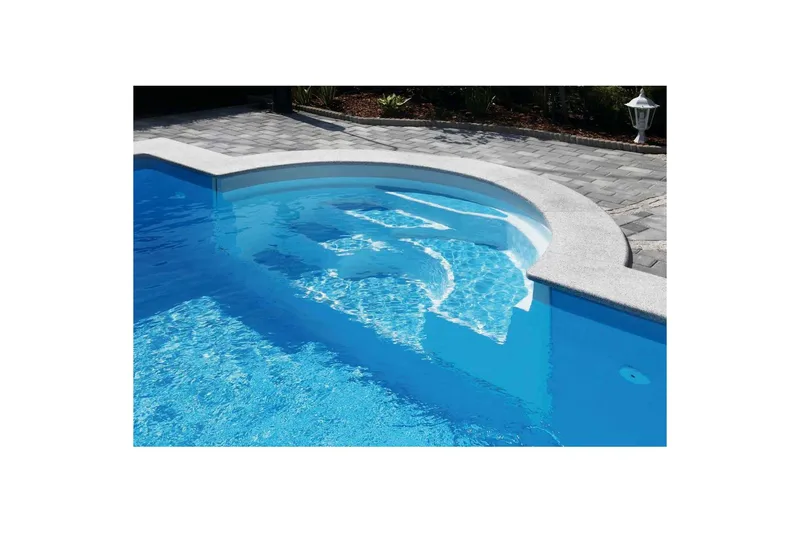 Trapp Planet Pool Malaga 225 Hvit - Hage - Utendørsbad - Bassengtilbehør - Bassengstige