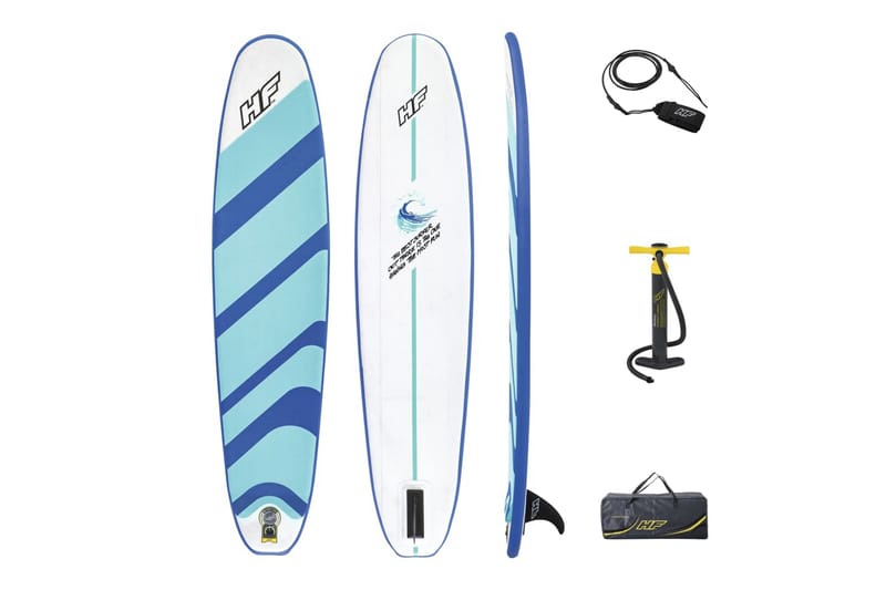 Bestway Hydro-Force Oppblåsbart surfboard 243x57x7 cm - Blå - Utendørs spill - Vannleketøy