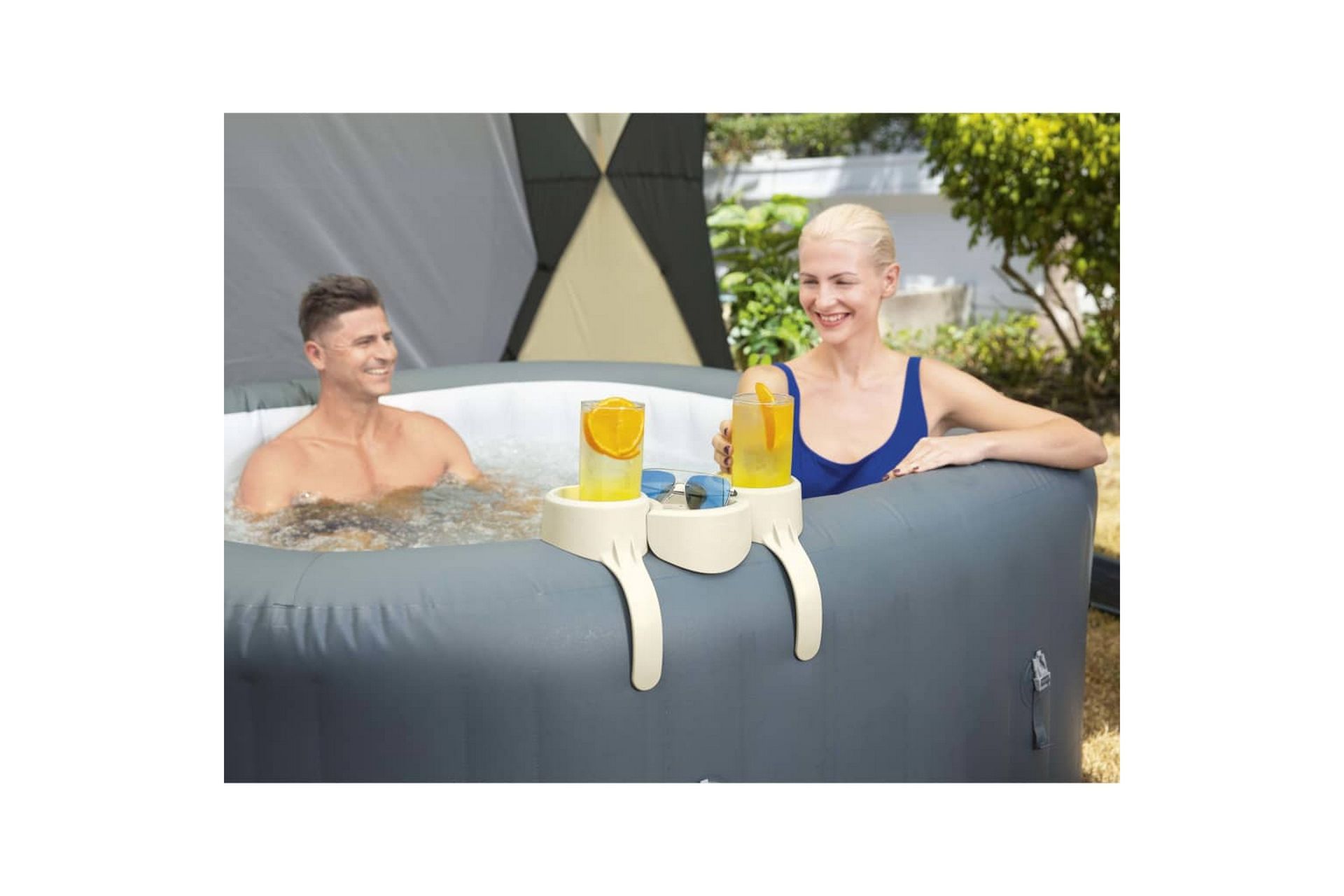 Bestway Lay-Z-Spa Drikkeholder - Hvit - Hage - Utendørsbad - Bassengtilbehør - Vannleketøy
