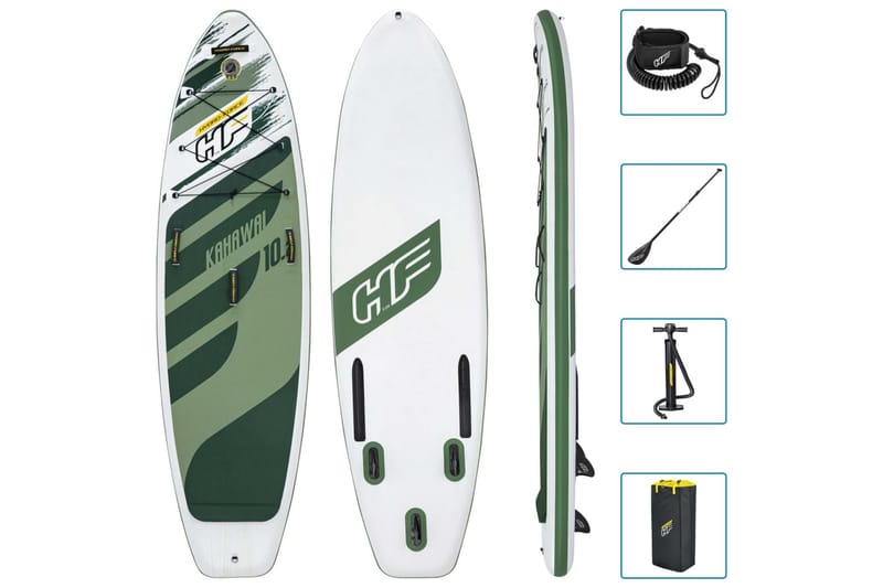 Bestway Oppblåsbart SUP-sett Hydro-Force Kahawai 310x86x15cm - Grønn - Hage - Utendørsbad - Bassengtilbehør - Vannleketøy