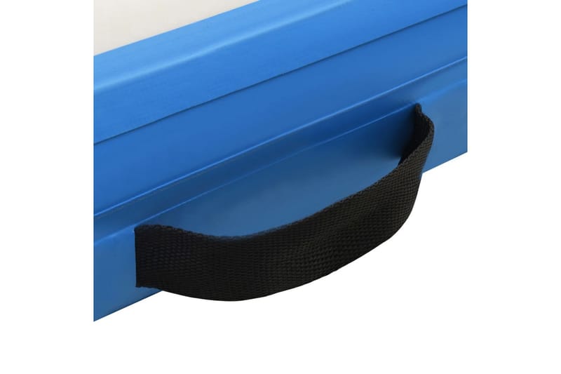 Oppblåsbar badeplattform blå og hvit 200x150x15 cm - Hage - Utendørsbad - Bassengtilbehør - Vannleketøy