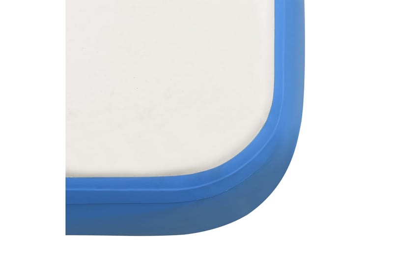 Oppblåsbar badeplattform blå og hvit 200x150x15 cm - Vannleketøy