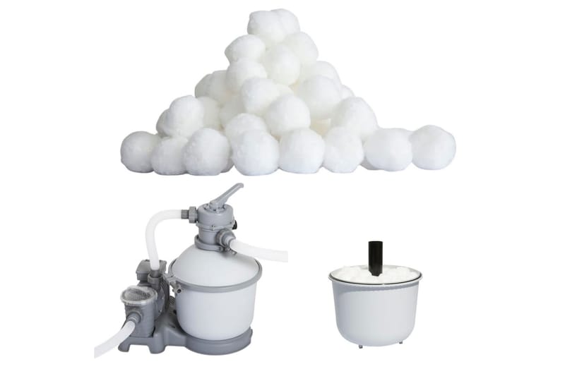 Bestway Flowclear Polysfære filterballer 500 g - Hvit - Hage - Utendørsbad - Rengjøring til basseng - Basseng kjemi & klortabletter