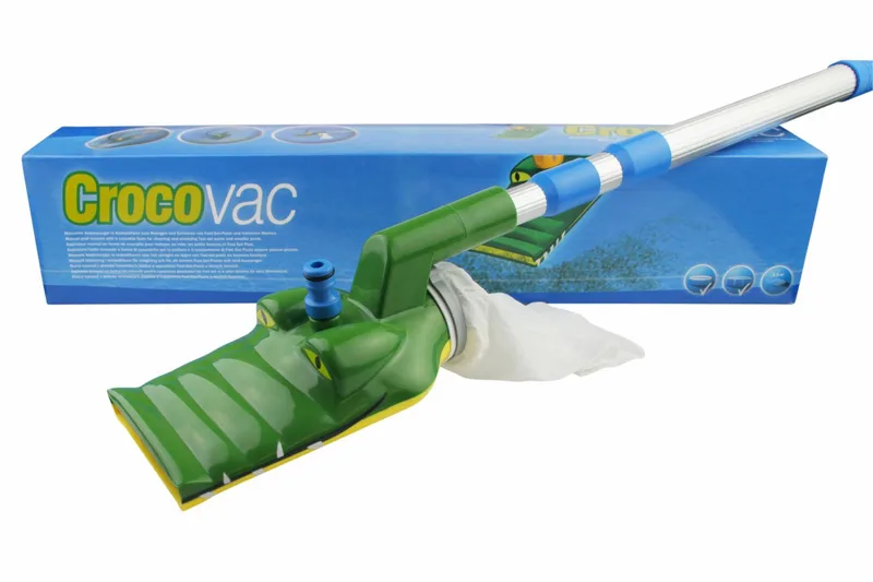 Croco-Vac Bunnsug - Manuell - Hage - Utendørsbad - Rengjøring til basseng - Bassengstøvsuger