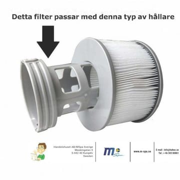 Filter MSpa 2-pakning uten bajonett - Hage - Utendørsbad - Rengjøring til basseng - Spabad filter